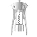 Image 3 of Essentials Cast Zinc Alloy Corkscrew, 8"