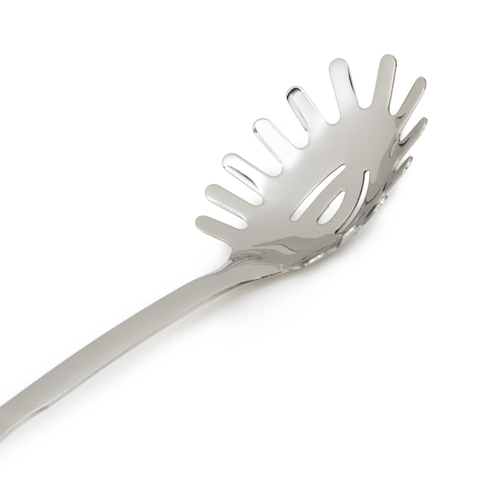 Image 3 of Essentials 18/10 Stainless Steel Pasta Spoon Server 13", Silver