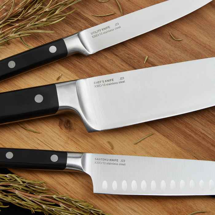 Image 3 of Gene 3Pc Stainless Steel Knife Set