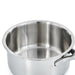 Image 4 of DiNA Helix Recycled 18/10 Stainless Steel 6.5" Saucepan 1.6qt., Glass Lid