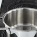 Image 4 of DiNA Helix Recycled 18/10 Stainless Steel 7.25" Stockpot 2.2qt., Glass Lid