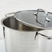 Image 6 of DiNA Helix Recycled 18/10 Stainless Steel 8" Stockpot 3.2qt., Glass Lid