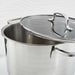 Image 7 of DiNA Helix Recycled 18/10 Stainless Steel 10" Stockpot 7qt., Glass Lid