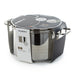 Image 10 of DiNA Helix Recycled 18/10 Stainless Steel 10" Stockpot 7qt., Glass Lid