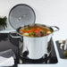 Image 2 of DiNA Helix Recycled 18/10 Stainless Steel 10.25" Stockpot 10.6qt., Glass Lid