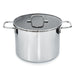 Image 7 of DiNA Helix Recycled 18/10 Stainless Steel 10.25" Stockpot 10.6qt., Glass Lid