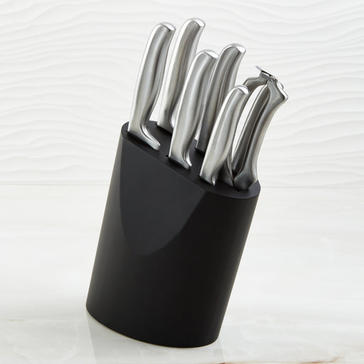 Image 1 of Frame 8Pc Stainless Steel Knife Block Set