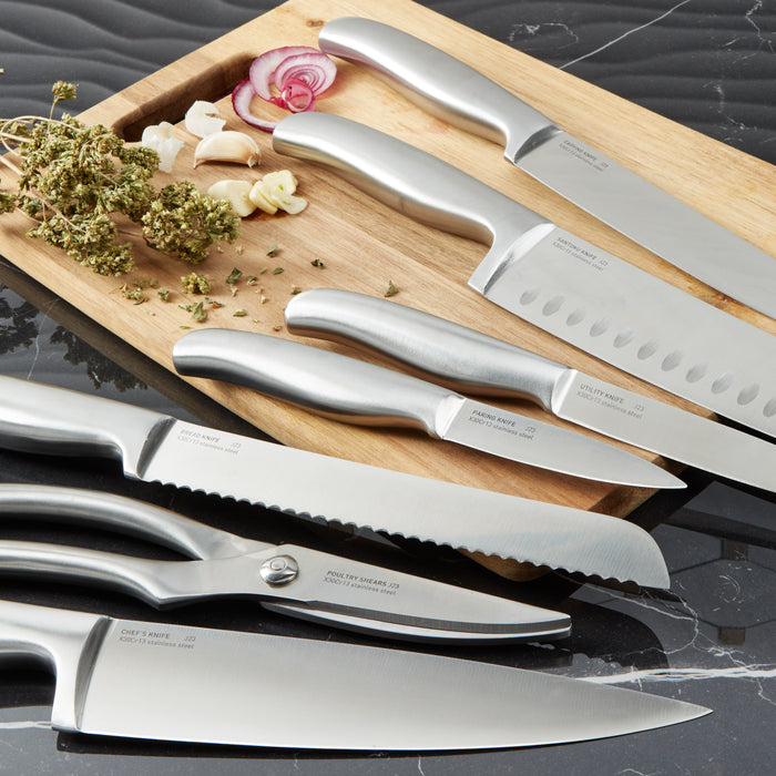 Image 4 of Frame 8Pc Stainless Steel Knife Block Set