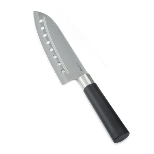 Image 1 of BergHOFF DiNA Codon Stainless Steel Santoku Knife with Holes, 6.75"