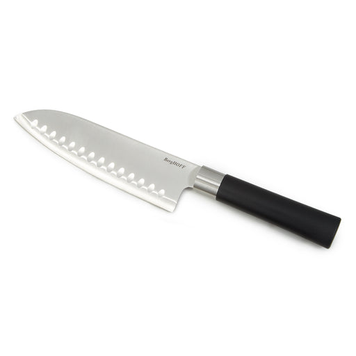 Image 1 of BergHOFF DiNA Codon Stainless Steel Scalloped Santoku Knife, 6.75"