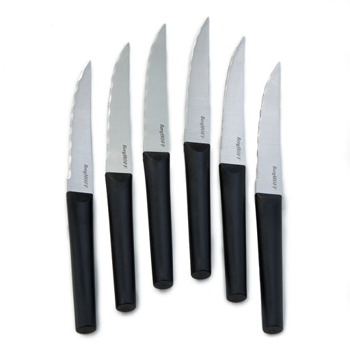 Image 1 of BergHOFF DiNA Matrix 6Pc Stainless Steel Steak Knife Set, 4.5"