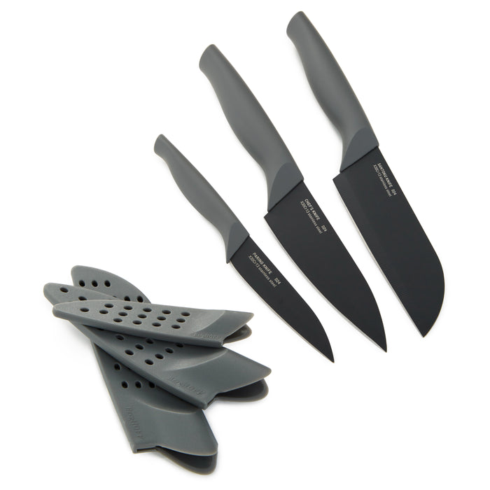 Image 5 of BergHOFF DiNA Vector Nonstick Stainless Steel 3Pc Knife Set