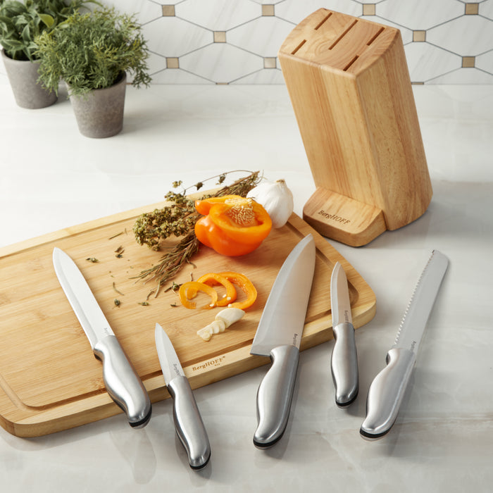 Image 6 of Entity 6Pc Stainless Steel Knife Block Set