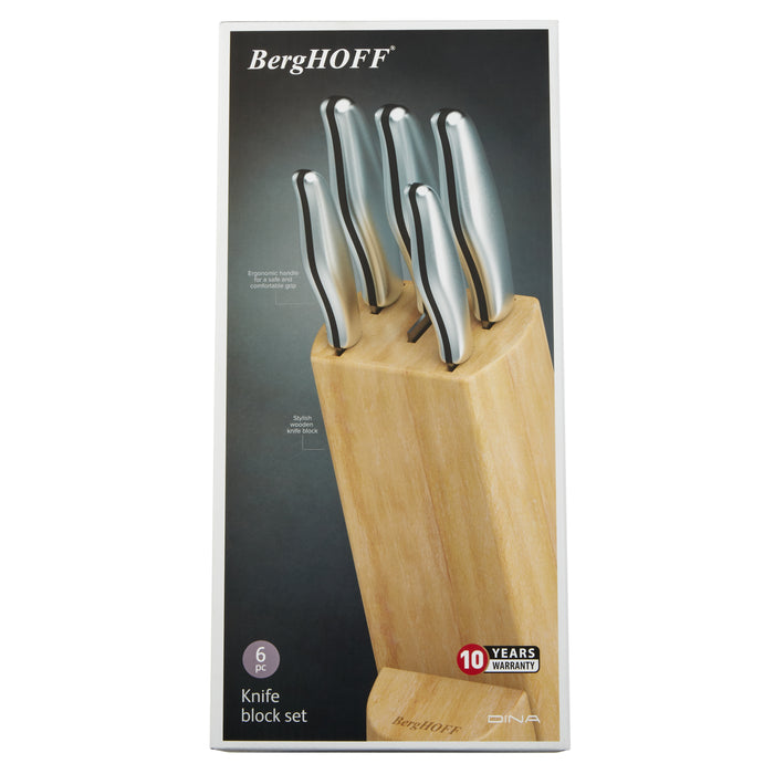 Image 9 of Entity 6Pc Stainless Steel Knife Block Set