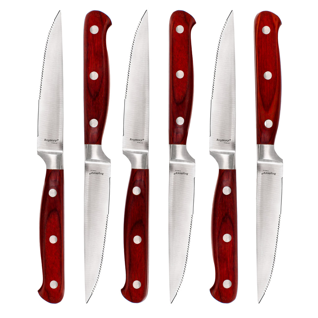 Barenthal 6-Pc. 18/10 German Stainless Steel Steak Knife Set with Velvet-Lined Storage Case