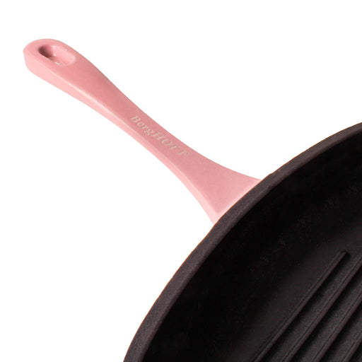 Image 2 of BergHOFF Neo 11" Cast Iron Square Grill Pan, Pink