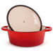 Image 3 of BergHOFF Neo Cast Iron 8qt. Oval Dutch Oven 13" with Lid, Red