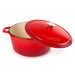 Image 5 of BergHOFF Neo Cast Iron 7qt. Round Dutch Oven 11" with Lid, Red
