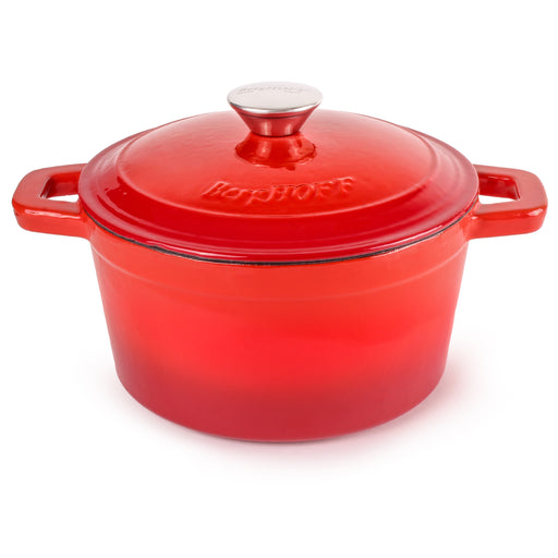 Image 1 of BergHOFF Neo Cast Iron 3qt. Round Dutch Oven 8" with Lid, Red