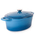 Image 3 of BergHOFF Neo Cast Iron 8qt. Oval Dutch Oven 13" with Lid, Blue