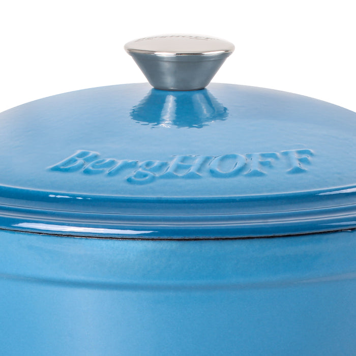 Image 4 of BergHOFF Neo Cast Iron 7qt. Round Dutch Oven 11" with Lid, Blue