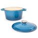 Image 4 of BergHOFF Neo Cast Iron 3qt. Round Dutch Oven 8" with Lid, Blue