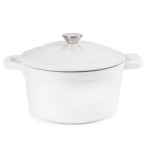 Image 1 of BergHOFF Neo Cast Iron 7qt. Round Dutch Oven 11" with Lid, White