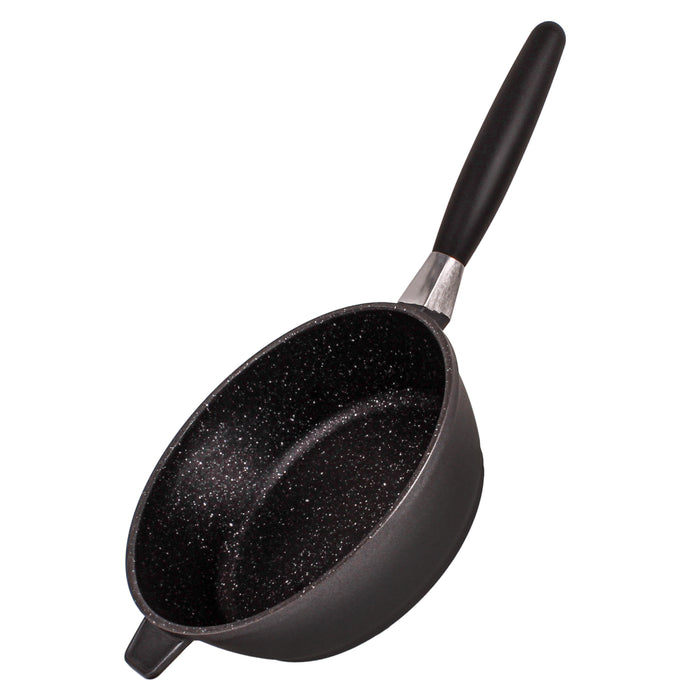 Image 3 of EuroCAST Cast Aluminum Non-stick 9.5" Saute Pan, Glass Lid