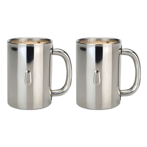 Image 1 of BergHOFF 2Pc Straight 18/10 Stainless Steel Coffee Mug 12 oz.