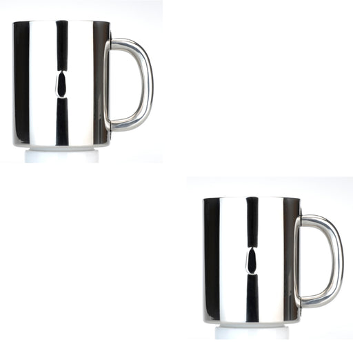 Image 2 of BergHOFF 2Pc Straight 18/10 Stainless Steel Coffee Mug 12 oz.