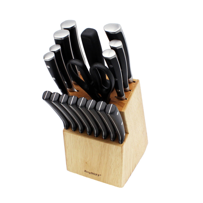 Image 14 of BergHOFF Essentials 18Pc Cutlery Set, Block with 8 Steak Knives, Hand-sharpened