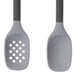 Image 2 of Leo 2Pc Utensil Serve Set, Heat-resistant Silicone, Gray