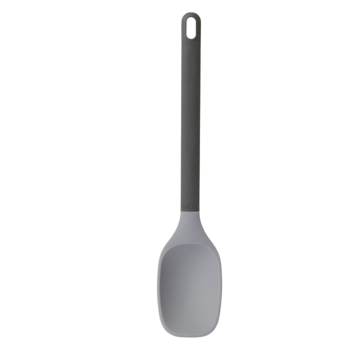 Image 4 of Leo 2Pc Utensil Serve Set, Heat-resistant Silicone, Gray