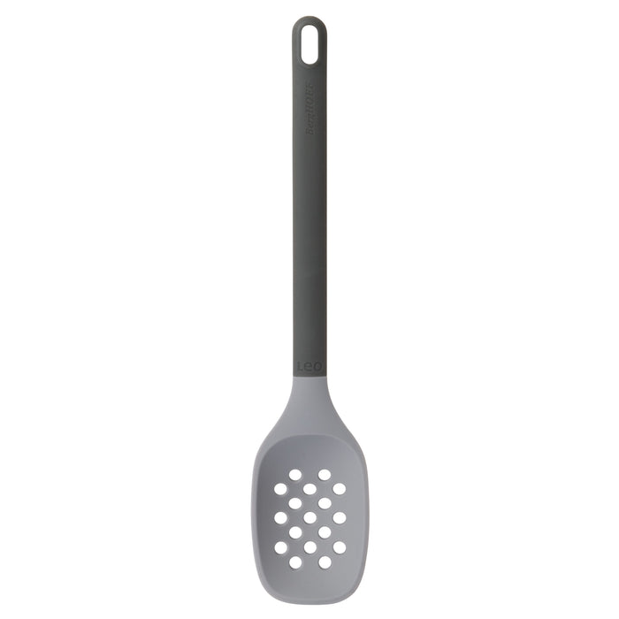 Image 5 of Leo 2Pc Utensil Serve Set, Heat-resistant Silicone, Gray