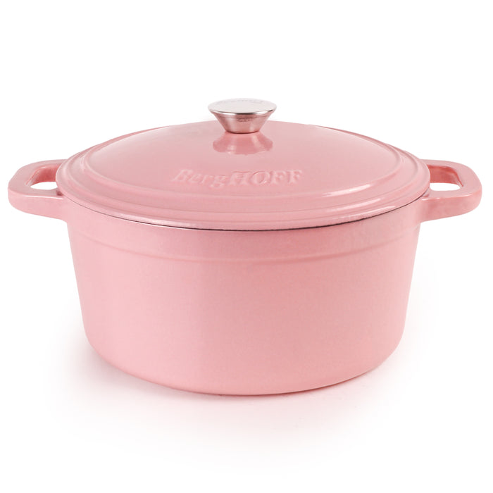 Image 1 of BergHOFF Neo Cast Iron 7qt. Round Dutch Oven 11" with Lid, Pink