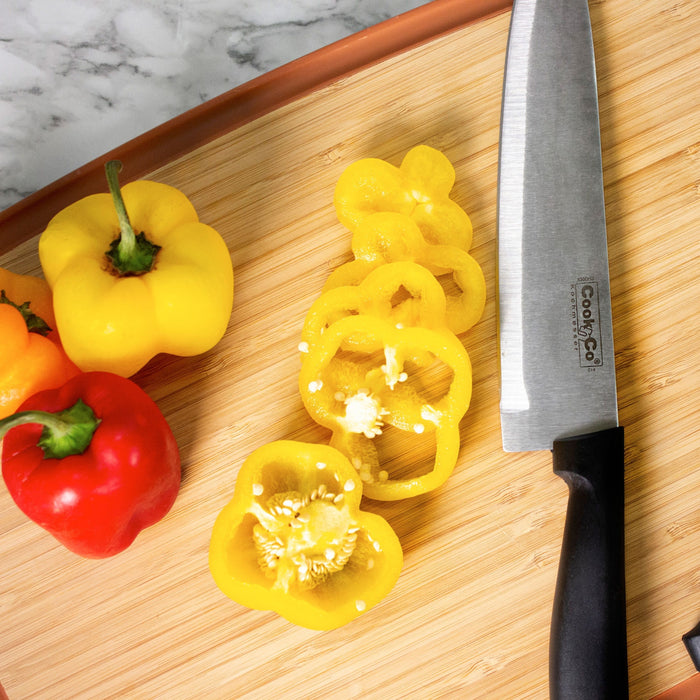 Image 7 of 8pc Ergonomic Stainless Steel Knife Block Set