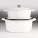 Image 4 of BergHOFF Neo Cast Iron 5qt. Oval Dutch Oven 11.5" with Lid, White