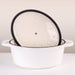 Image 2 of BergHOFF Neo Cast Iron 8qt. Oval Dutch Oven 13" with Lid, White