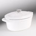 Image 3 of BergHOFF Neo Cast Iron 8qt. Oval Dutch Oven 13" with Lid, White