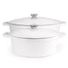 Image 4 of BergHOFF Neo Cast Iron 8qt. Oval Dutch Oven 13" with Lid, White