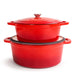 Image 3 of Neo 9pc Cast Iron Cookware Set, Red