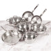 Image 1 of BergHOFF Belly Shape 12pc 18/10 Stainless Steel Cookware Set, Glass Lids