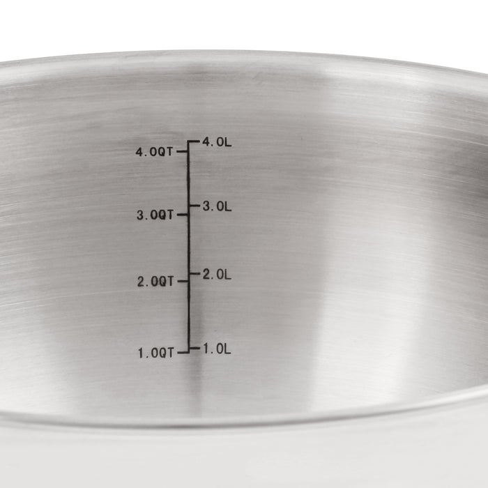 Image 5 of BergHOFF Belly Shape 18/10 Stainless Steel 9.5" Stock Pot with Glass Lid, 5.5qt.