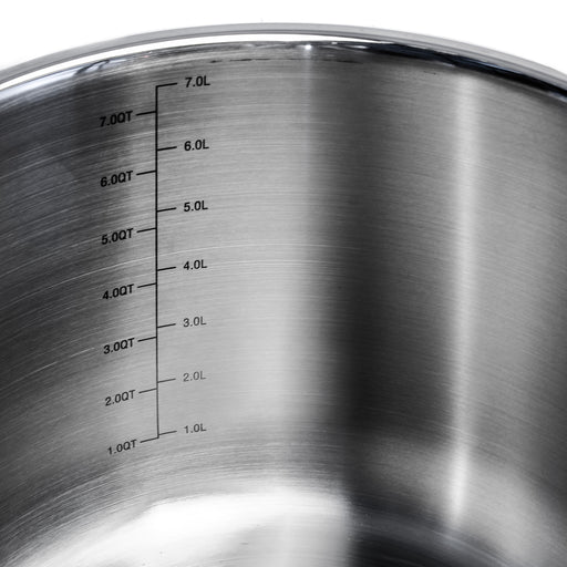 Image 2 of BergHOFF Professional Tri-Ply 18/10 Stainless Steel 9.5" Stockpot with SS Lid, 8qt.