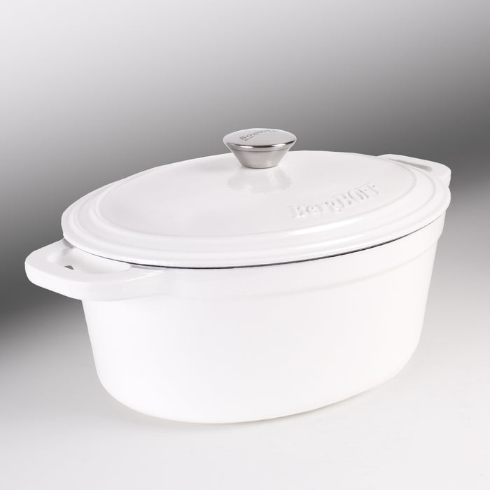 Image 5 of Neo 5pc Cast Iron Dutch Oven Set with 10" Fry Pan, 3qt. & 5qt., White