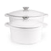 Image 1 of Neo 4pc Cast Iron Cookware Set, 3qt. & 7qt., White