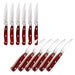 Image 1 of Pakka Wood 12pc Stainless Steel Steak Knife Set 4.75"