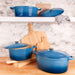 Image 2 of Neo 6pc Cast Iron Dutch Oven Cookware Set with Lids, Blue