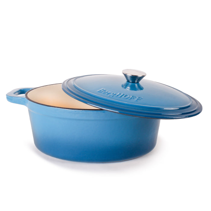 Image 9 of Neo 6pc Cast Iron Dutch Oven Cookware Set with Lids, Blue