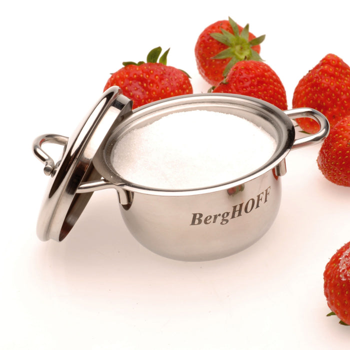 Image 4 of BergHOFF 4Pc 18/10 Stainless Steel 2.5" Condiment Canister Set